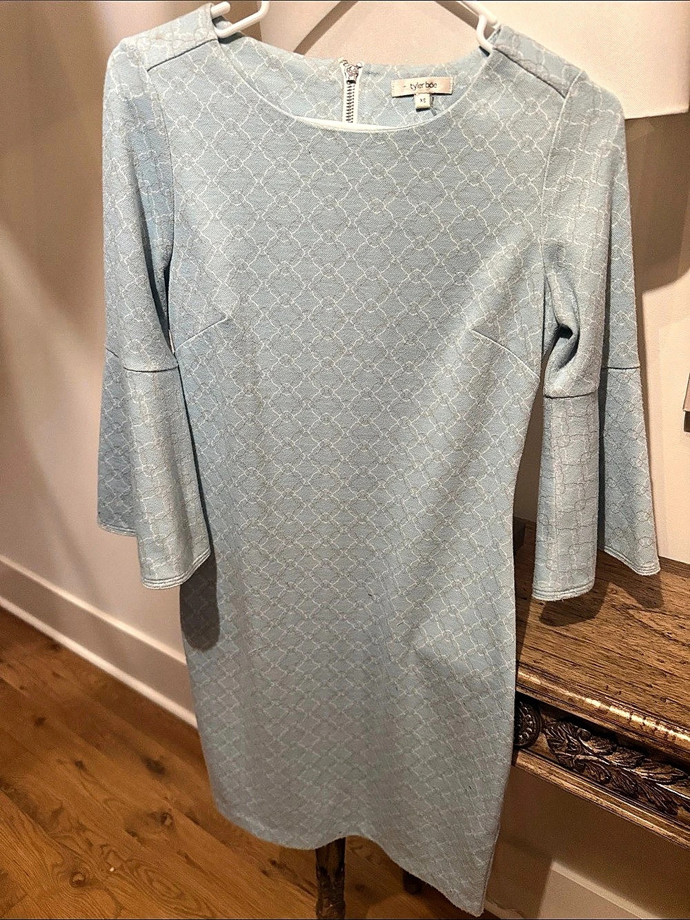 tyler böe Geometric Mini Dress in Blue Size XS Like New